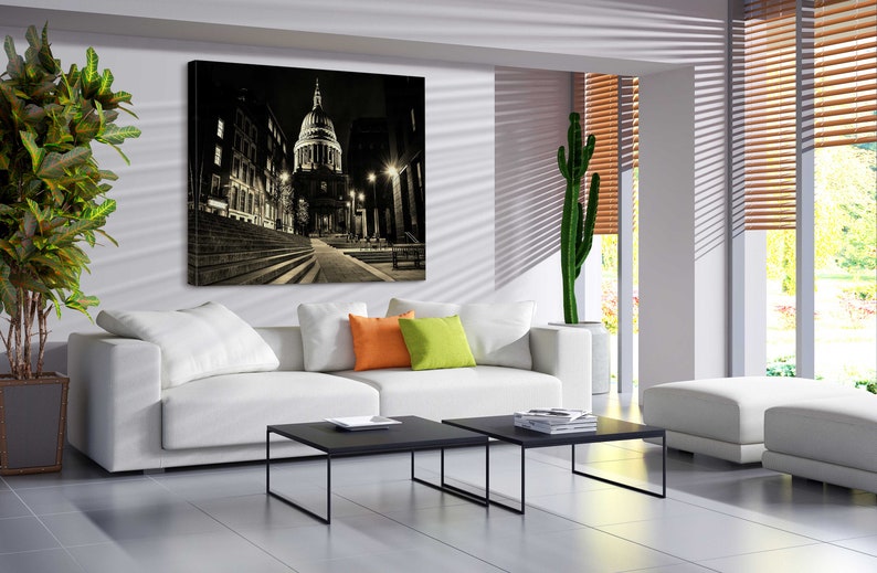 St Poster Print D\u00e9cor for Home /& Office Decoration I POSTER or CANVAS READY to Hang. Paul Cathedral Canvas Wall Art Design
