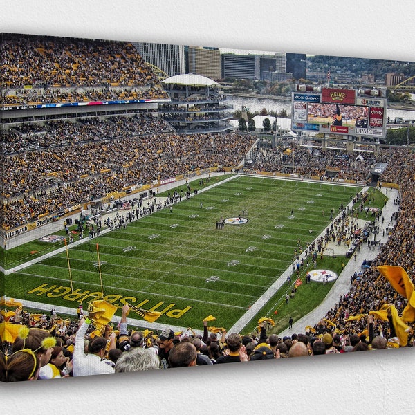 Heinz Field Pittsburgh Stadium Canvas Wall Art Design |Poster Print Décor for Home & Office Decoration | POSTER or CANVAS READY to Hang.