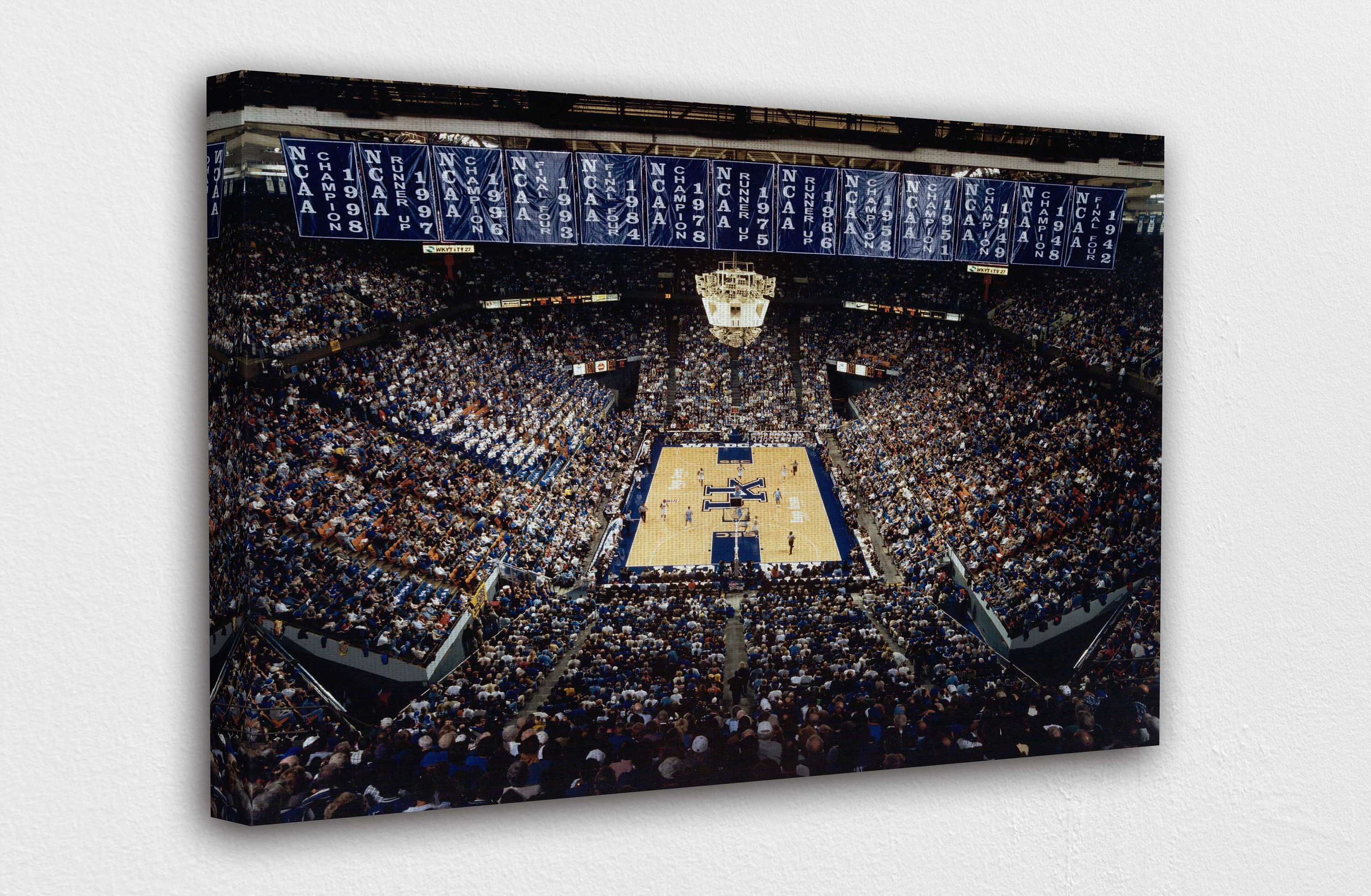 Design de arte de parede em tela Rupp Arena | Decoração de pôster impresso para decoração de casa e escritório | CARTAZ ou TELA PRONTOS para pendurar.