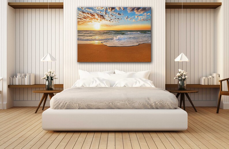 Summer sandy beach Canvas Wall Art Design Poster Print Decor for Home /& Office Decoration I POSTER or CANVAS READY to Hang
