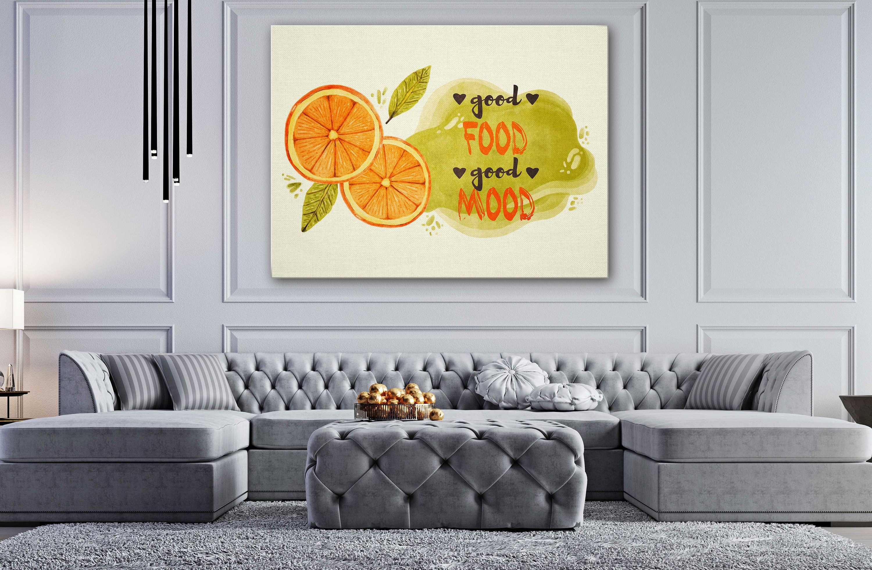 Kitchen Good Food Canvas Wall Art Design Poster Print Decor Etsy