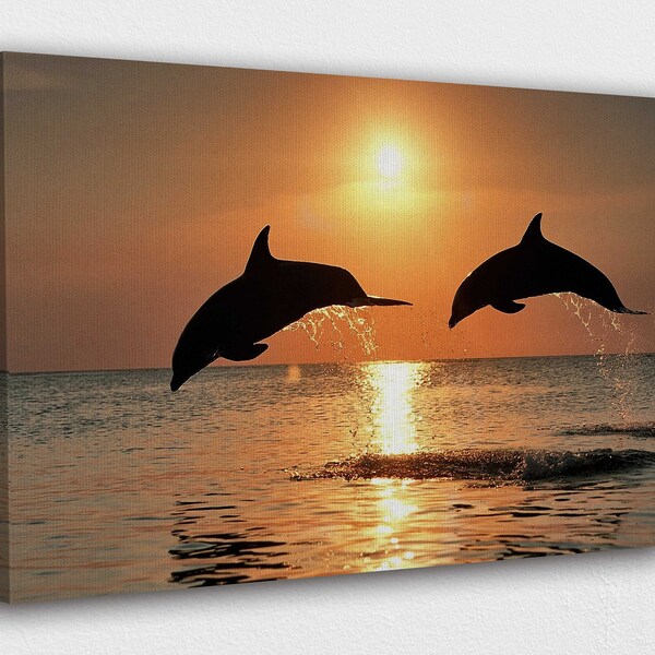 Dolphin Wall Art Etsy