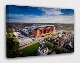 Liverpool Fc Anfield Stadium Canvas Wall Art Design | Poster Print Décor for Home & Office Decoration | POSTER or CANVAS READY to Hang.