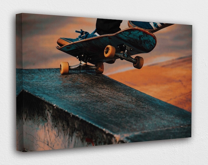 Best Skateboarding Canvas Wall Art Design | Poster Print Decor for Home & Office Decoration I POSTER or CANVAS READY to Hang