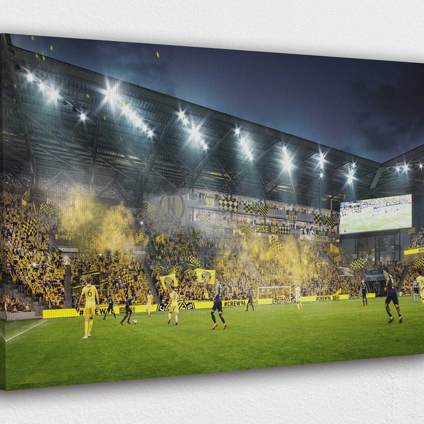 Columbus Crew Stadium Canvas Wall Art Design | Poster Print Décor for Home & Office Decoration | POSTER or CANVAS READY to Hang.