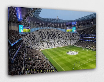 Tottenham Hotspur Stadium Canvas Wall Art Design | Poster Print Décor for Home & Office Decoration | POSTER or CANVAS READY to Hang.