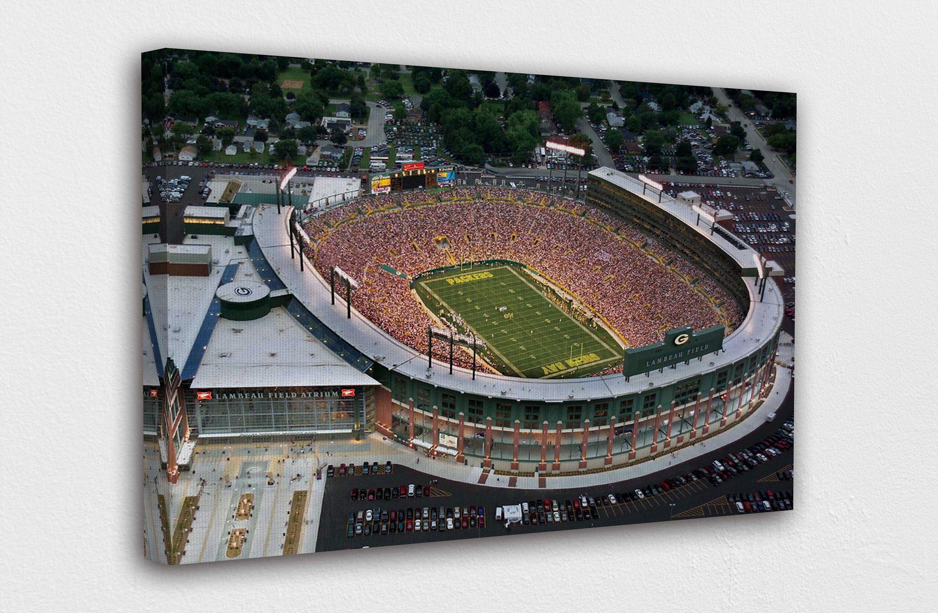 Lambeau Field Stadium Canvas Wall Art Design poster Print Etsy