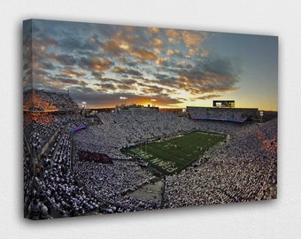 Inside Beaver Stadium Canvas Wall Art Design | Poster Print Décor for Home & Office Decoration | POSTER or CANVAS READY to Hang.