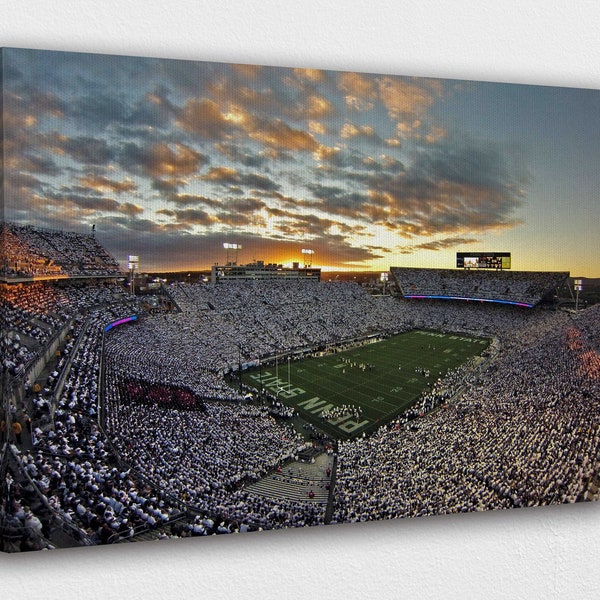 Inside Beaver Stadium Canvas Wall Art Design | Poster Print Décor for Home & Office Decoration | POSTER or CANVAS READY to Hang.