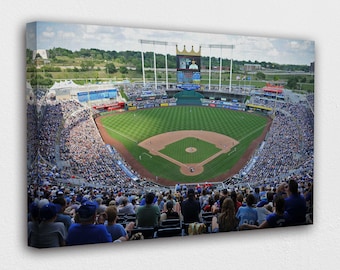 Kauffman Stadium Royals Canvas Wall Art Design | Poster Print Décor for Home & Office Decoration | POSTER or CANVAS READY to Hang.