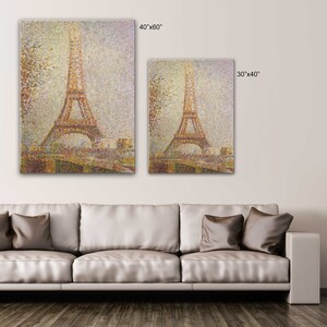 The Eiffel Tower by George Seurat Canvas Wall Art Design Poster Print Decor for Home & Office Decoration POSTER or CANVAS READY to Hang image 6