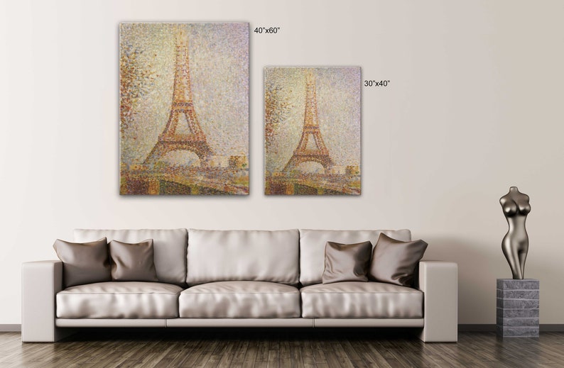 The Eiffel Tower by George Seurat Canvas Wall Art Design Poster Print Decor for Home & Office Decoration POSTER or CANVAS READY to Hang image 6