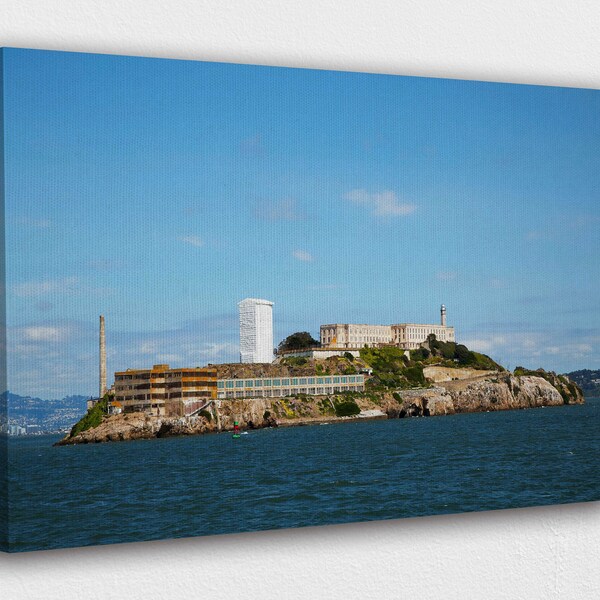 Beautiful Alcatraz Island Canvas Wall Art Design | Poster Print Decor for Home & Office Decoration I POSTER or CANVAS READY to Hang