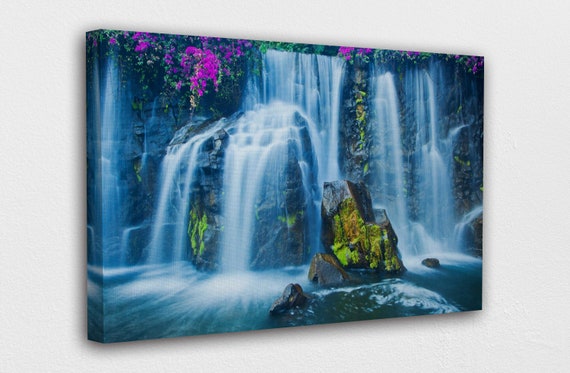 C Misty Waterfall Art Print Home Decor Wall Art Poster C Misty Waterfall Art Print Home Decor Wall Art Poster
