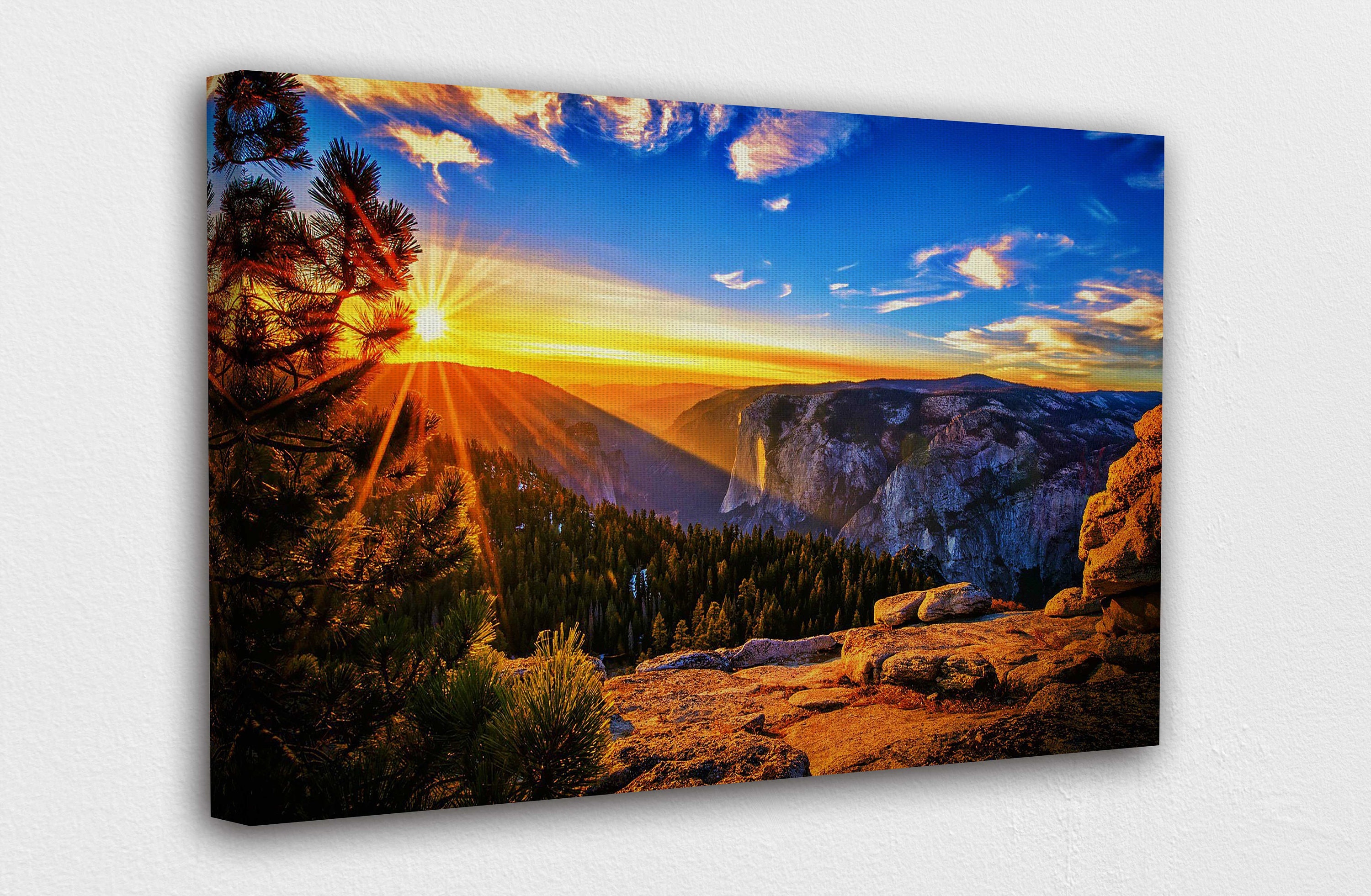 Beautiful sunrise Canvas Wall Art Design Poster Print Decor Etsy