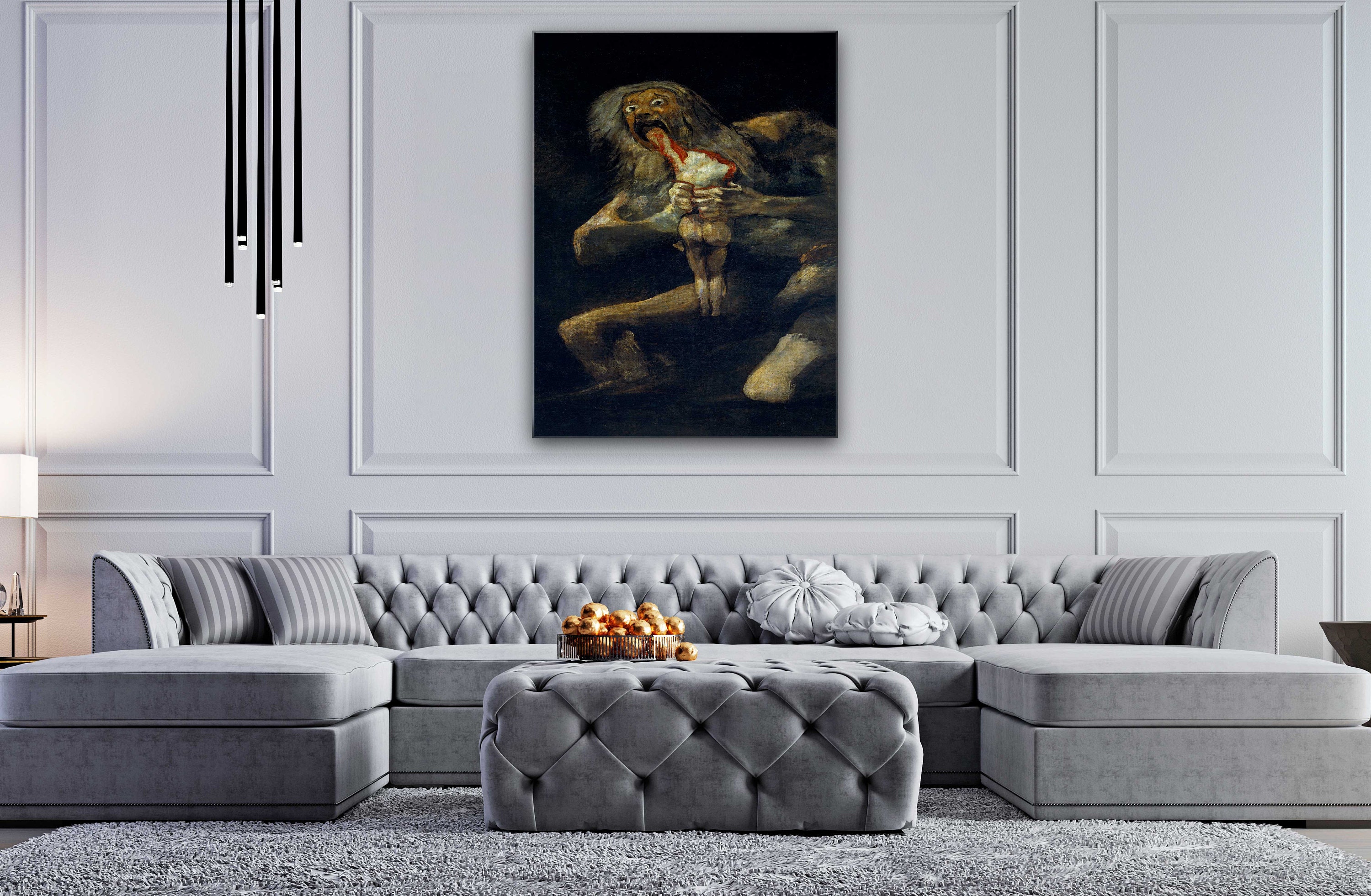 Saturn Devouring His Son by Goya Canvas Wall Art Design - Etsy