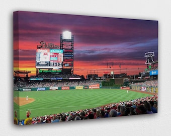 Citizens Bank Park Stadium Canvas Wall Art Design | Poster Print Décor for Home & Office Decoration | POSTER or CANVAS READY to Hang.