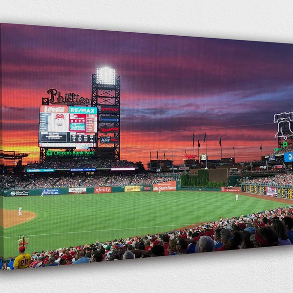 Citizens Bank Park Stadium Canvas Wall Art Design | Poster Print Décor for Home & Office Decoration | POSTER or CANVAS READY to Hang.