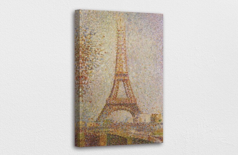 The Eiffel Tower by George Seurat Canvas Wall Art Design Poster Print Decor for Home & Office Decoration POSTER or CANVAS READY to Hang image 1