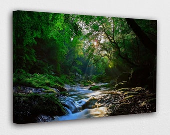 Landscape Wall Art Canvas Prints Green Trees Grass Painting Home Decor Poster