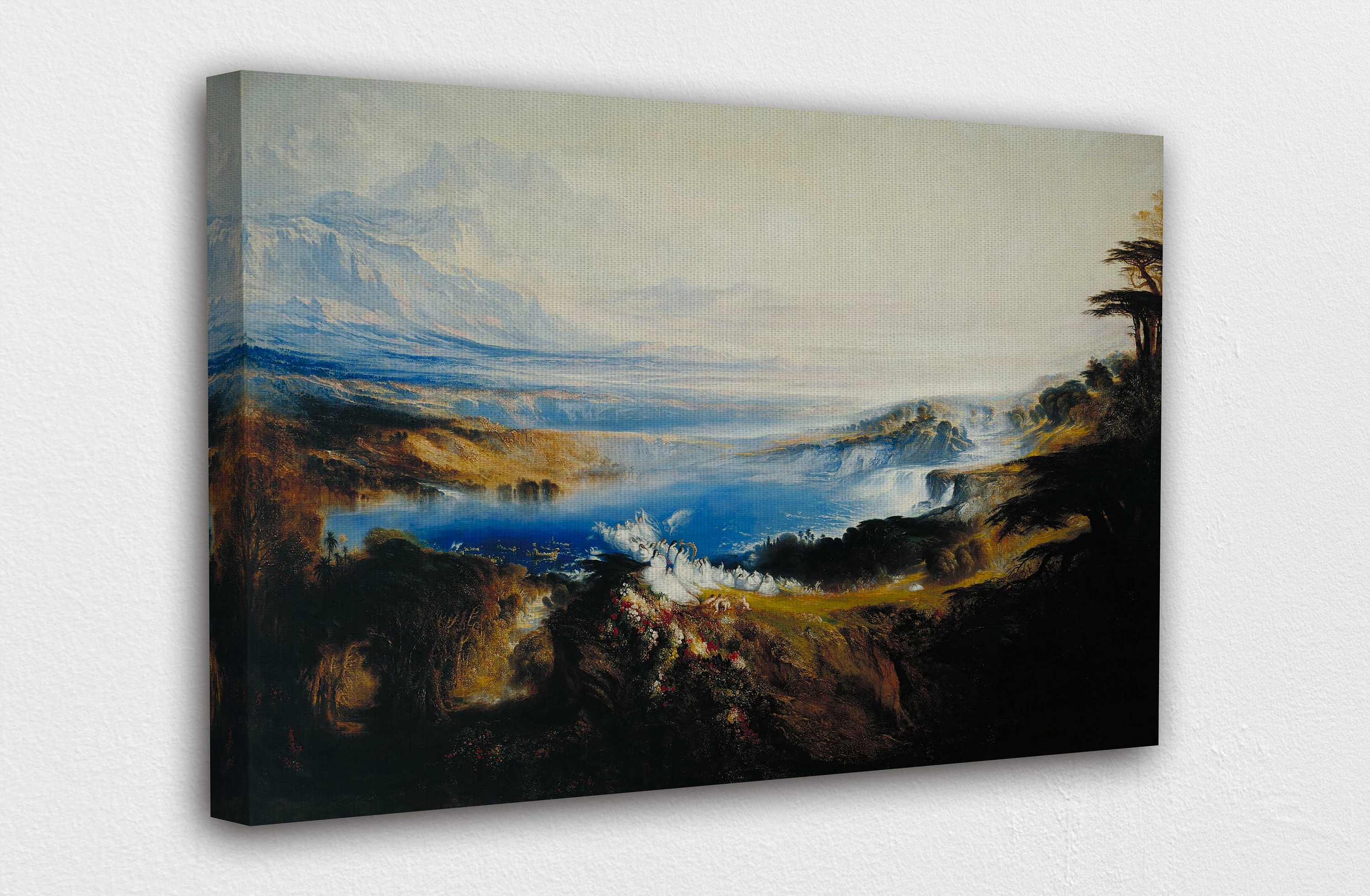 Plains of Heaven by John Martin Canvas Wall Art Design | Poster Print Decor for Home & Office Decoration | POSTER or CANVAS READY to Hang