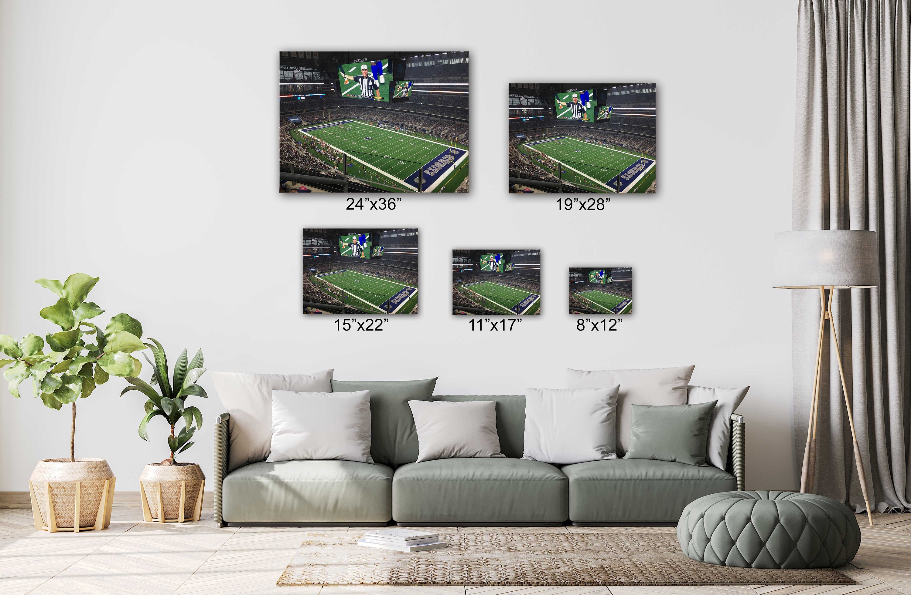 Att Stadium Football Canvas Wall Art Design Poster Print Etsy UK