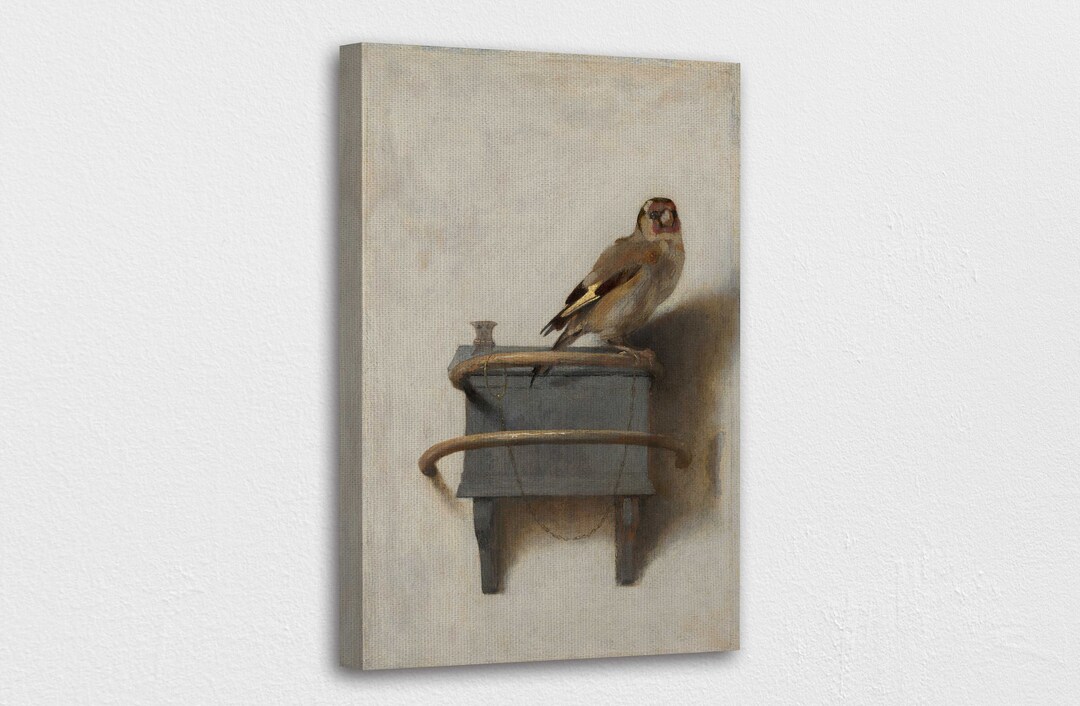 The Goldfinch by Fabritius Canvas Wall Art Design Poster Print Decor ...