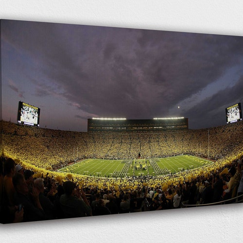University of Michigan Wolverines Football the Big House Etsy