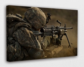 Us Army Canvas Wall Art Design | Poster Print Decor for Home & Office Decoration I POSTER or CANVAS READY to Hang