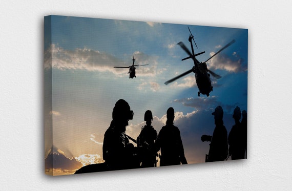 Military Waiting For The Resident Canvas Wall Art Design Australia - Military Wall Art Australia