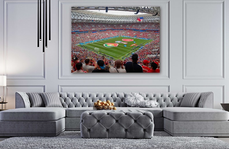 POSTER or CANVAS READY to Hang. Luzhniki Stadium in Russia Canvas Wall Art Design Poster Print D\u00e9cor for Home /& Office Decoration