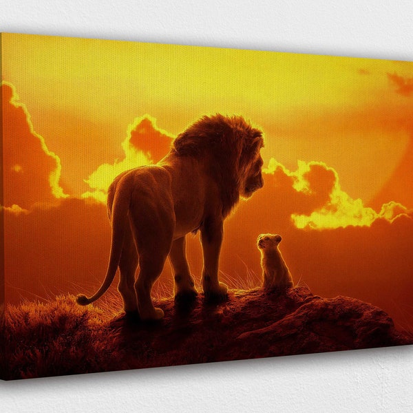 Lion Canvas Etsy