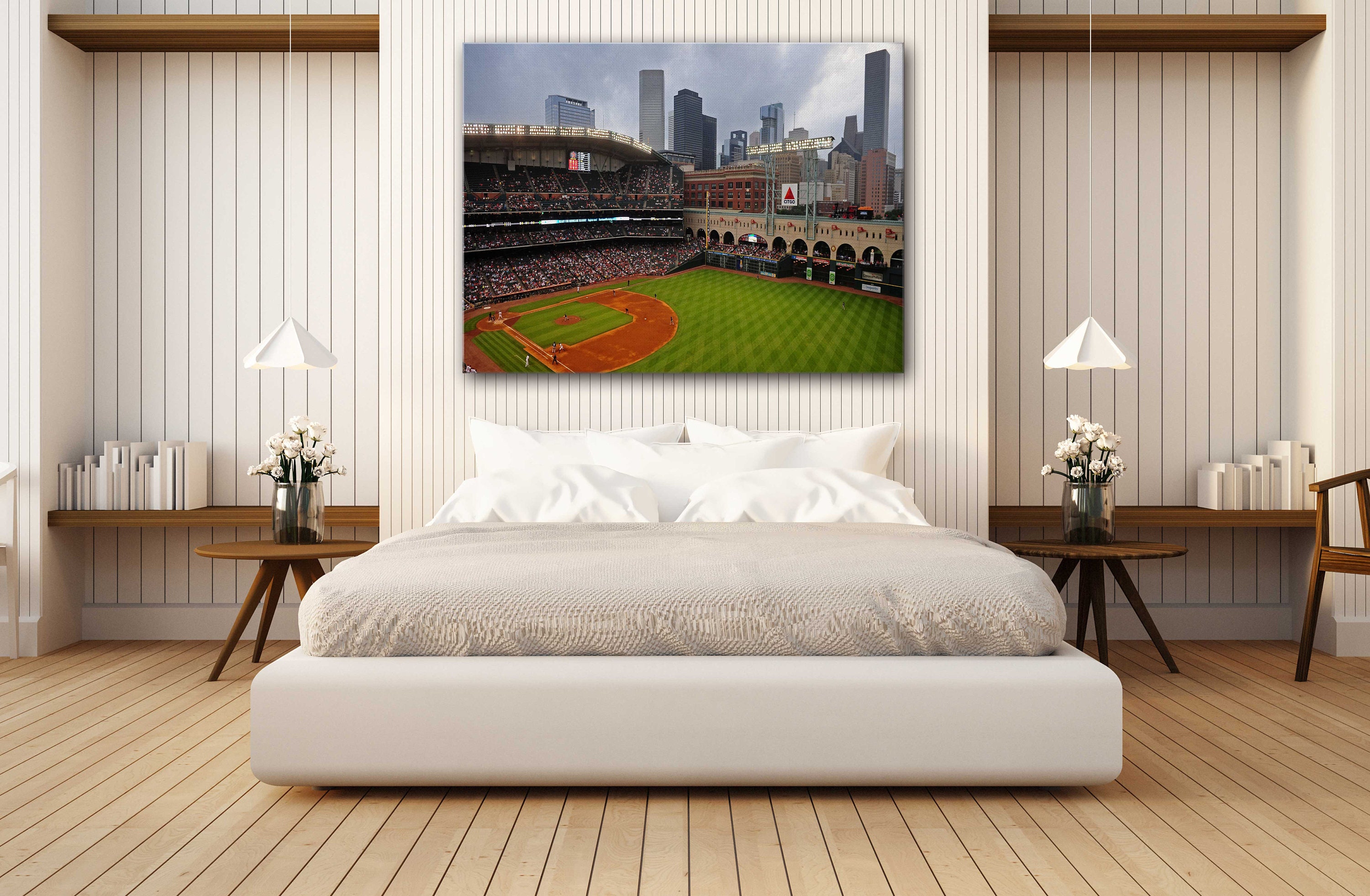  Minute Maid Park Stadium At Night Art Canvas Stadium Wall Art  Decor Living Room Kitchen Home Decoration Wall Canvas Framed Ready To Hang  (Canvas, 8x12): Posters & Prints