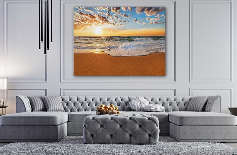 Summer sandy beach Canvas Wall Art Design Poster Print Decor for Home /& Office Decoration I POSTER or CANVAS READY to Hang