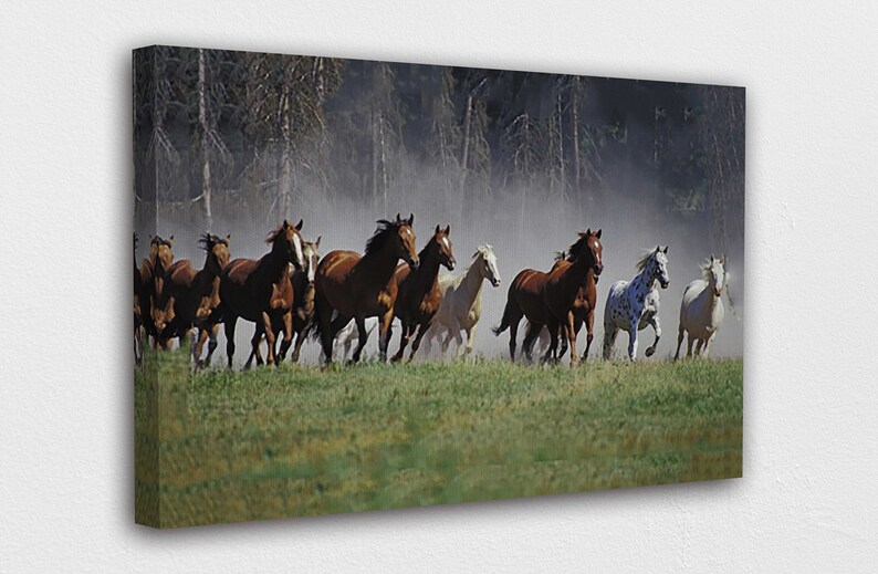 Roundup on the ranch Canvas Wall Art Design | Poster Print Decor for Home & Office Decoration I POSTER or CANVAS READY to Hang 