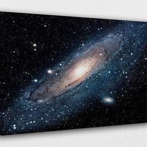 Andromeda Space Galaxy Canvas Wall Art Design| Poster Print Decor for Home & Office Decoration I POSTER or CANVAS READY to Hang