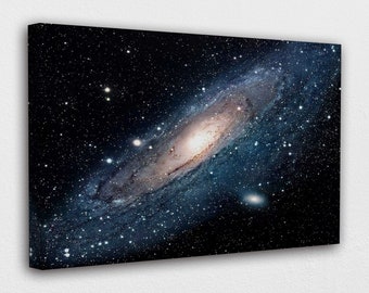 Andromeda Space Galaxy Canvas Wall Art Design| Poster Print Decor for Home & Office Decoration I POSTER or CANVAS READY to Hang