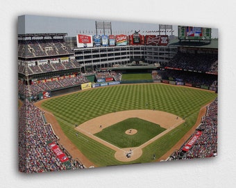 Globe Life Park Canvas Wall Art Design | Poster Print Décor for Home & Office Decoration | POSTER or CANVAS READY to Hang.
