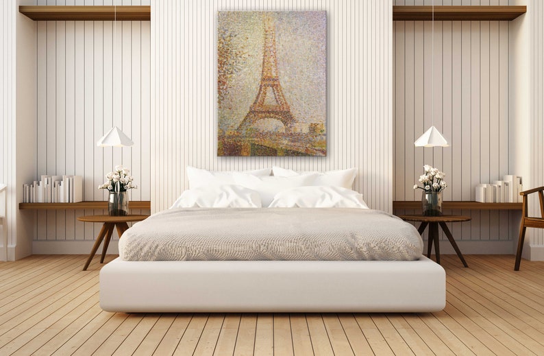 The Eiffel Tower by George Seurat Canvas Wall Art Design Poster Print Decor for Home & Office Decoration POSTER or CANVAS READY to Hang image 4