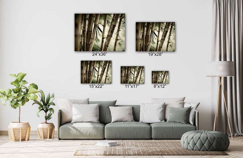 Bamboo Tree Canvas Wall Art Design Poster Print Decor for - Etsy