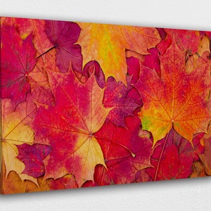 Hojas de otoño Lienzo Diseño de arte de pared / Decoración de impresión de carteles para decoración del hogar y la oficina I POSTER o LIENZO LISTO para colgar