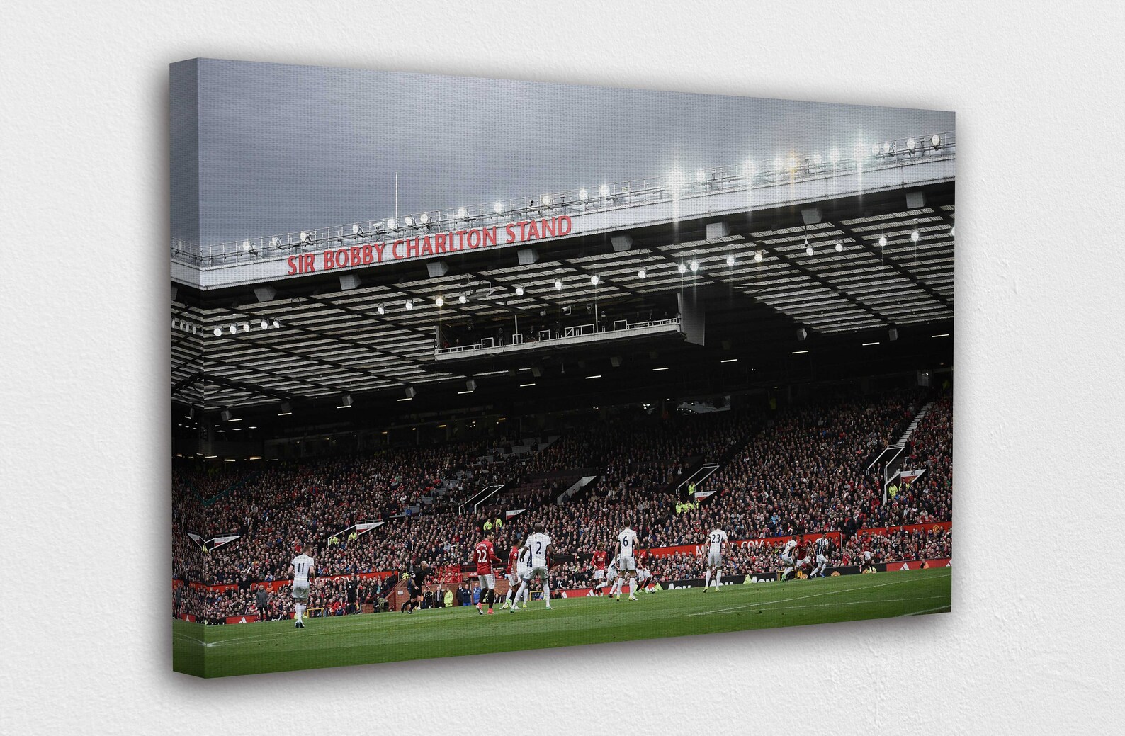 Old Trafford Stadium Canvas Wall Art Design Poster Print Etsy