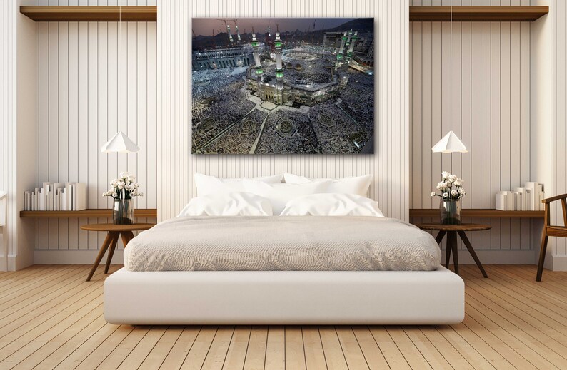 Poster Print Decor for Home /& Office Decoration I POSTER or CANVAS READY to Hang Hajj Pilgrimage Canvas Wall Art Design