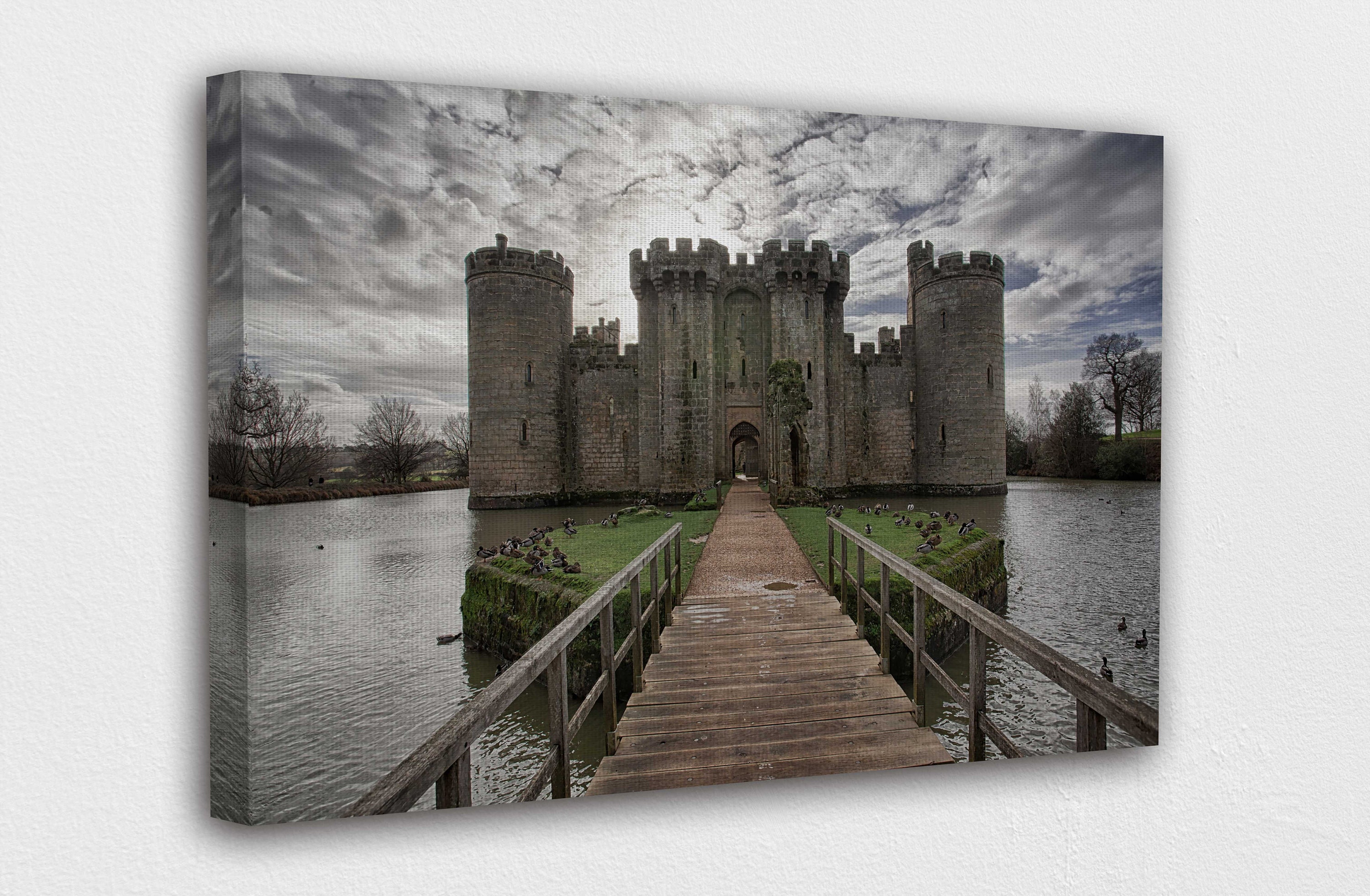 England Bodiam Castle Canvas Wall Art Design Poster Print Etsy
