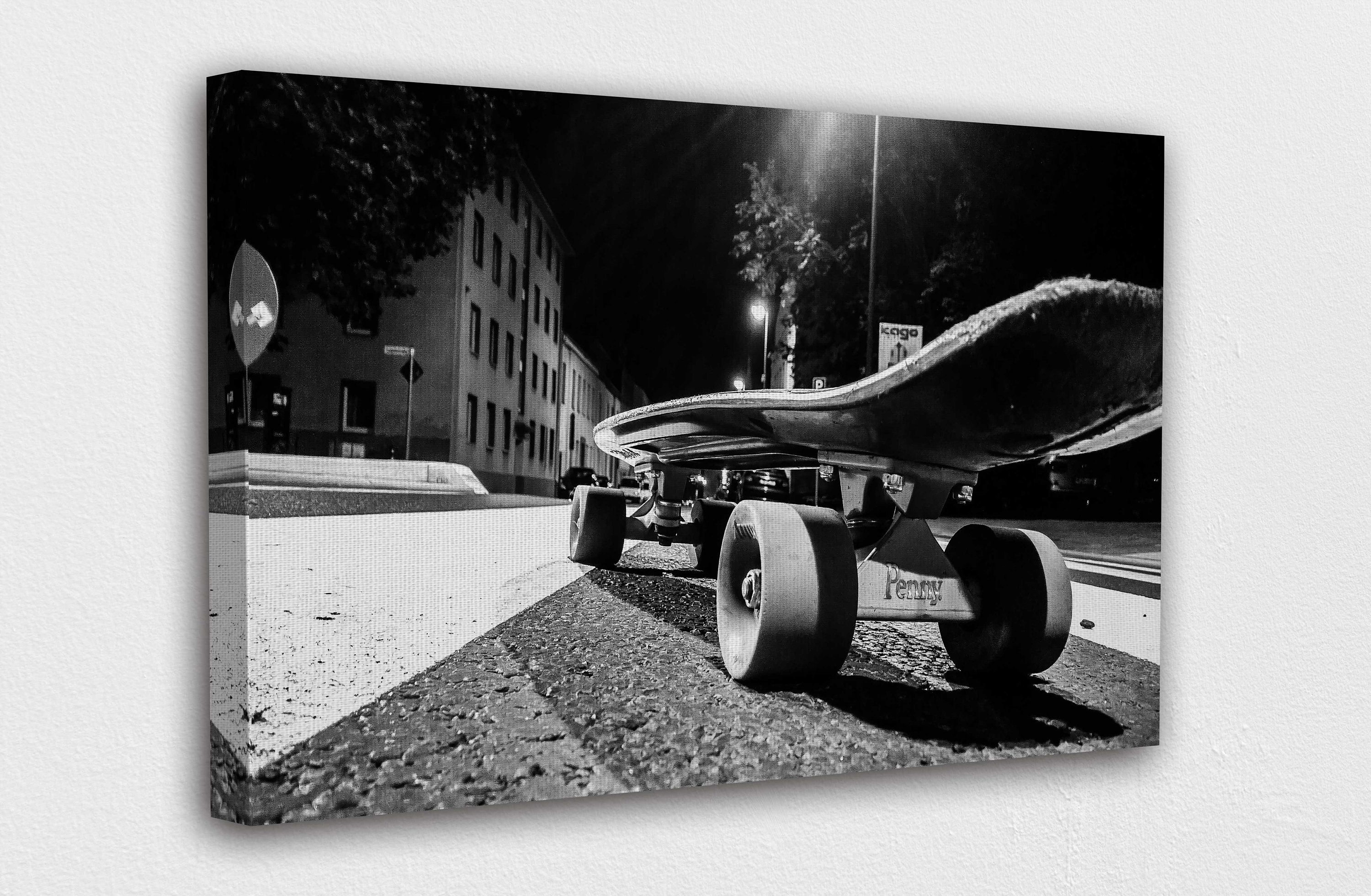 Skateboard Street Canvas Wall Art Design Poster Print Decor Etsy