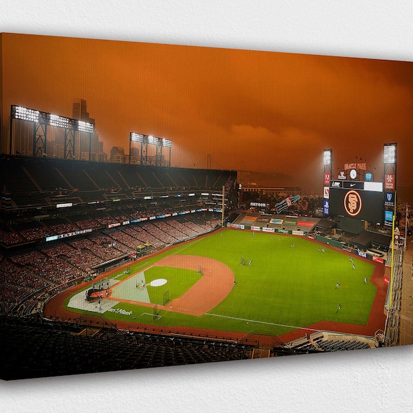 Oracle Park California Canvas Wall Art Design | Poster Print Décor for Home & Office Decoration | POSTER or CANVAS READY to Hang.