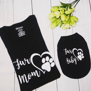 Matching Pet Owner Set, dog lover gift, couple matching,pet clothing outfit,matching dog and owner, pet lover gift, matching clothes shirt