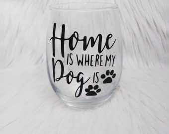 Personalized Stemless Wine Tumbler for Bridesmaids/ wine glass for dog mom/ wine glass for best friend/ custom wine glass/ gift for friend