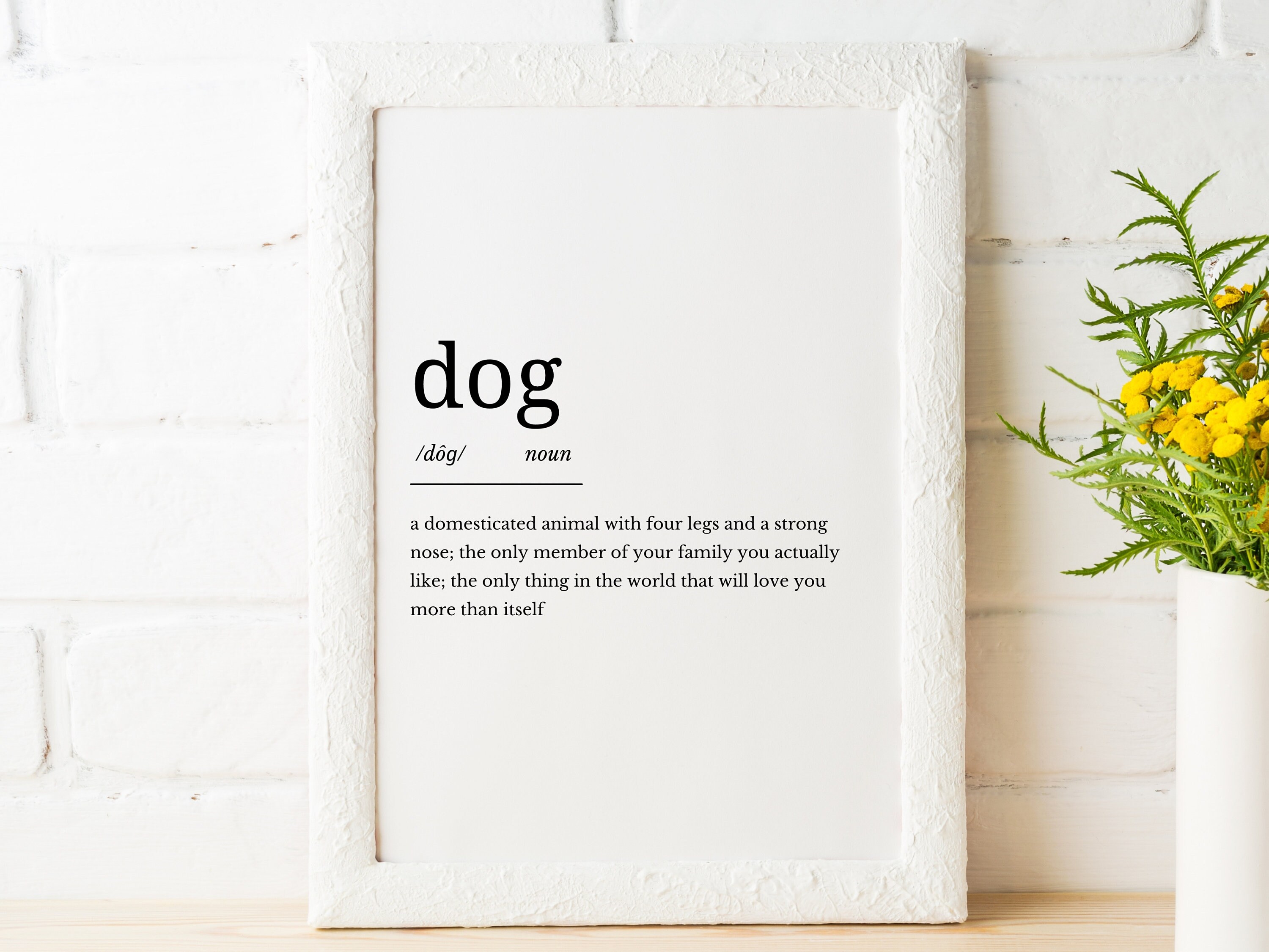 Dog Definition Printable Art Pet Lover Digital Art Dog | Etsy