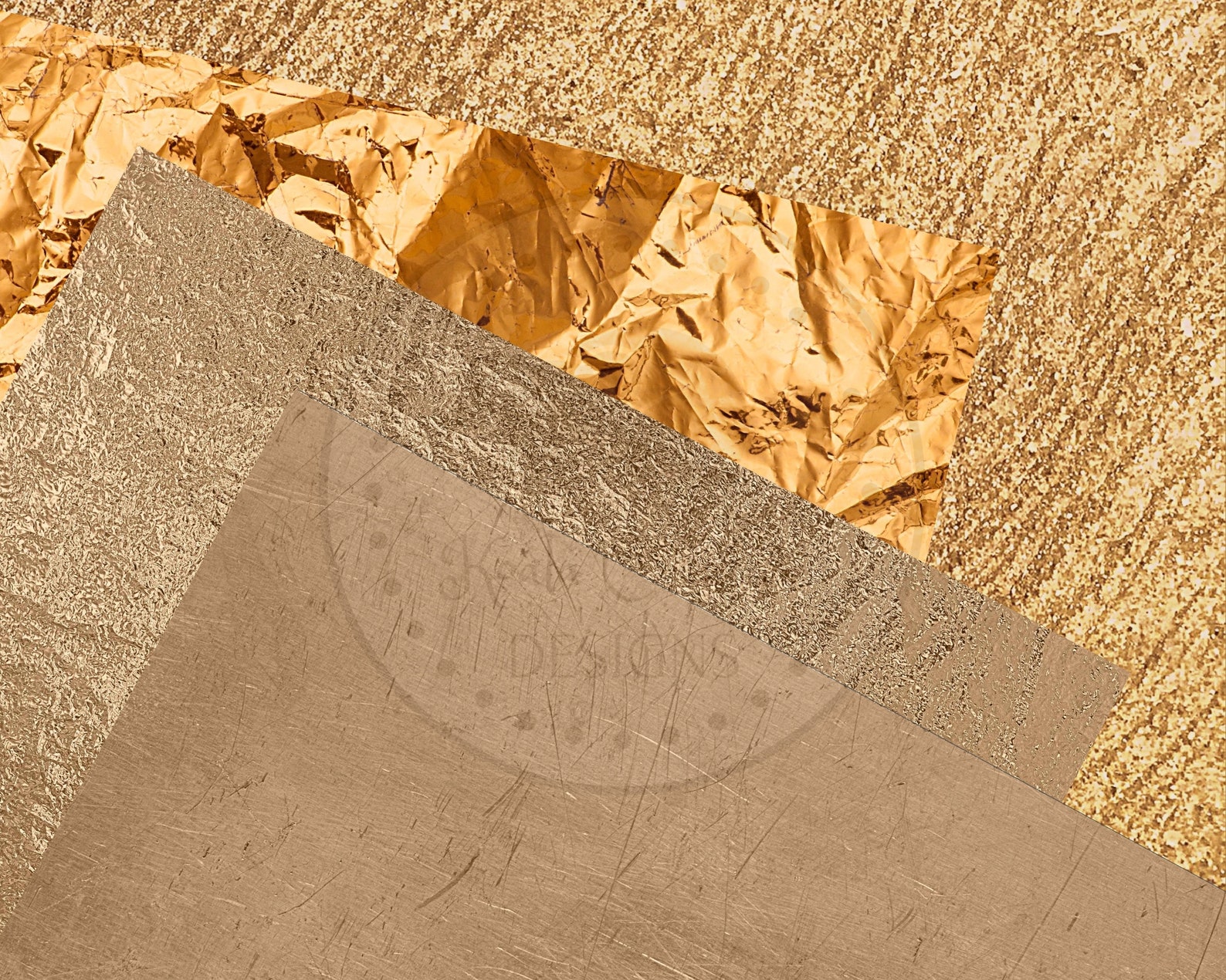 Bronze Metals Digital Paper Metallic Digital Paper Metallic Etsy UK